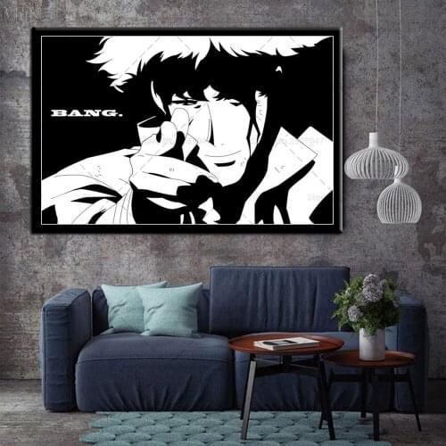 Posters and Prints Cowboy Bebop Hot Anime Wall Art Poster Canvas Painting Pictures for Kids Room Decoration