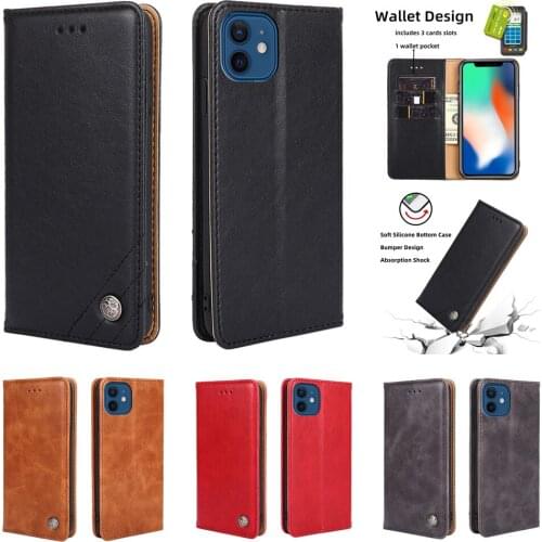 Luxury Wallet Case for iPhone 12 11 Pro Max X XS XR 6S 7 8 Plus Leather Book Stand Phone Flip Cover Coque Shockproof Etui Fundas