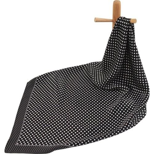 Dot High Quality Pure Silk Scarf Women Scarf Scarf Silk Bandana Hair Scarf Large Handkerchief Square Silk Head Scarf for Women