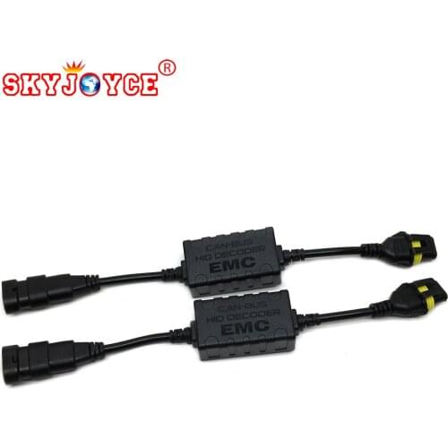 SKYJOYCE pair hid canbus box wire connector decoder canceller for fast bright ballast hid headlight yeaky H7 canbus H11 9005 H4