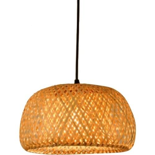 Modern Bamboo Work Hand Knitted Bamboo Weaving Chandelier Restaurant Handmade Bamboo Lantern Chandelier Hotel Home Decoration La