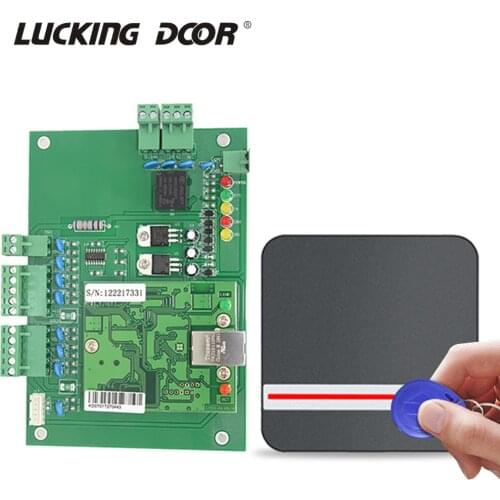 TCP/IP Board WG Reader Access Control Kits Four Door Network Access Control Panel Board With Software Communication Protocol