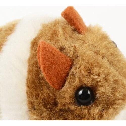Pull String Mouse Vibrating Movable Interactive Toy Fluffy Plush Mice for Cats
