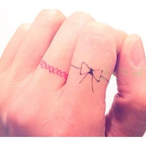 Waterproof Temporary Tattoo Sticker finger ring tattoo girl women small size tatto stickers flash tatoo fake tattoos