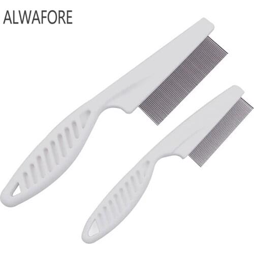 High Comfort Head Lice Comb Metal Nit Head Hair Lice Comb Fine Toothed Flea Flee with Handle