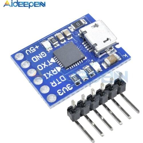 1Pcs CJMCU CP2102 Micro USB to UART TTL Module 6Pin Serial Converter UART STC Replace FT232 NEW For Arduino Pro Mini ATMEGA328P