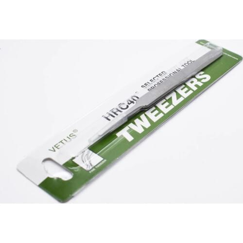 1PCS ST-13 VETUS Stainless Steel False Eyelash Extension Tweezers Herramientas Hand Tools Diy Stainless Steel Tweezers