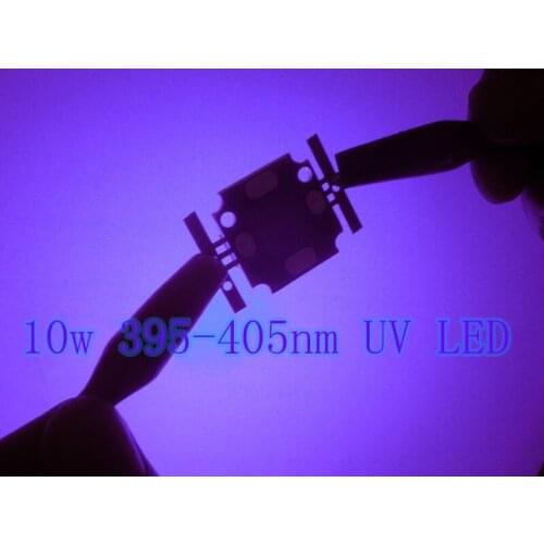 10pcs UV ultraviolet 10W high power 10watt LED 395-405nm Light