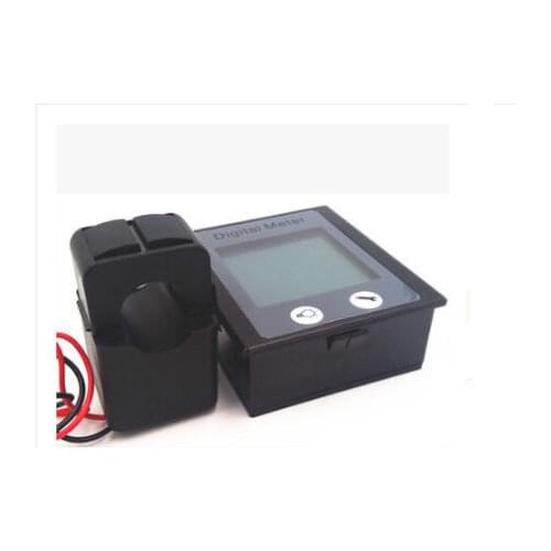 100A AC Power KWh Watt Meter Volt Amp Voltmeter Ammeter Open Close CT 110V 220V