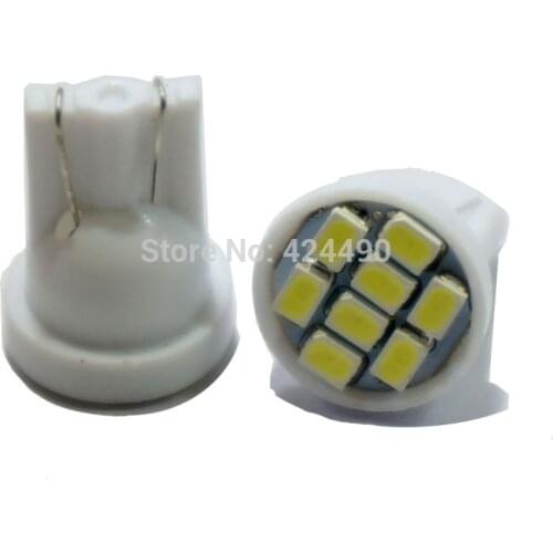 2000X T10 194 2825 W5W 8 led 3020 smd Car marker light reading dome Lamp door lamp Auto Clearance Lights License Plate bulbs 12V