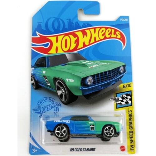 2021-170 Hot Wheels Cars 69 COPO CAMARO 1/64 Metal Diecast Cars Collection Kids Toys Vehicle For Gift