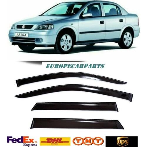 For Opel Astra G Sd 1998-2004 Window Visors Sun Rain Guard Vent Deflectors 4 pieces