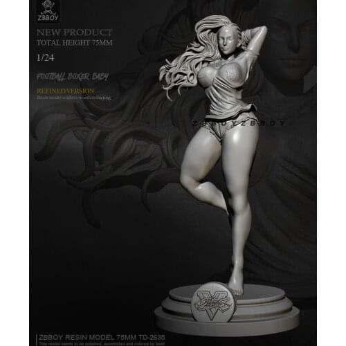 75mm Resin model kits figure beauty colorless and self-assembled TD-2635