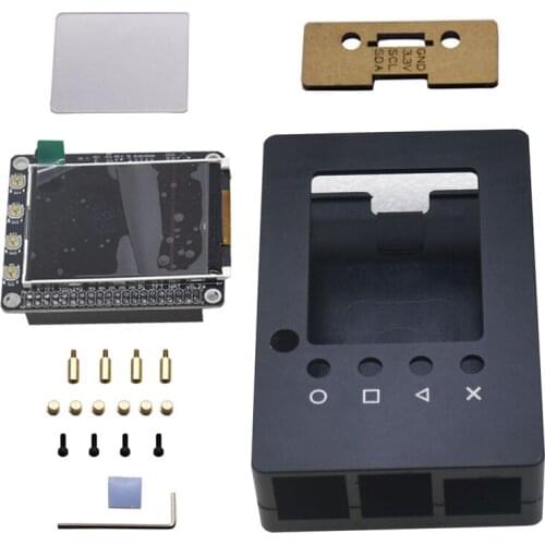 2.4 Inch LCD Screen Aluminum Case with IR Function for Raspberry Pi 4B/3B/2B/B/A