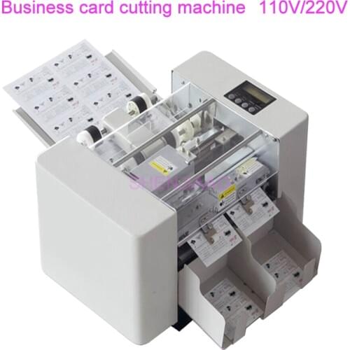 A4 Size Automatic Business Card cutting machine paper card Cutter Electric Paper Slitting Machine,Paper Trimmer 110V/220V 80W