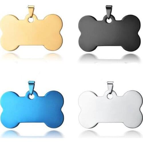 Free Shipping Pet Tag Personalized Dog Tag Stainless Steel Dog Cat ID Tags For Pet Collar Pet Pendant