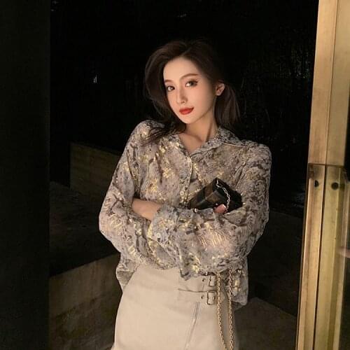 Blouse Women Shirt Bright Chiffon Loose Women Blusas Mujer De Moda