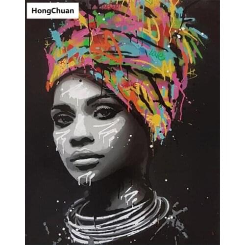 Fast delivery 5D diamond painting abstract beauty DIY mural square rhinestone mosaic round embroidery home decoration gift