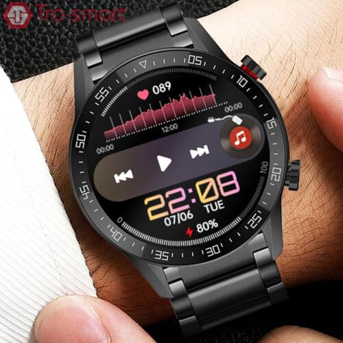 Dial Call Digital Watch Men Sport Watches Electronic LED Male Wrist Watch For Men Clock Full Touch Wristwatch Trosmart Brand
