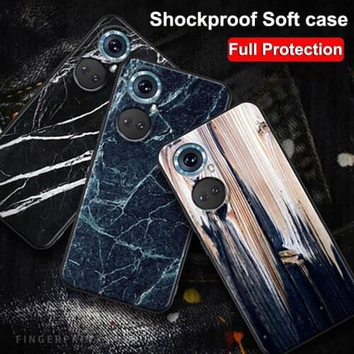 For Huawei Honor 50 Case HD Printed Matte TPU Silicone Protective Back Cover Case For Honor 50 Phone Shell Honor50 Phone Casing