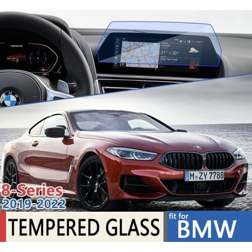 For BMW 8-Series G14 G15 G16 2019 2020 2021 2022 Car Navigation GPS Film Perfect Fit Touch Full Screen Protector Tempered Glass