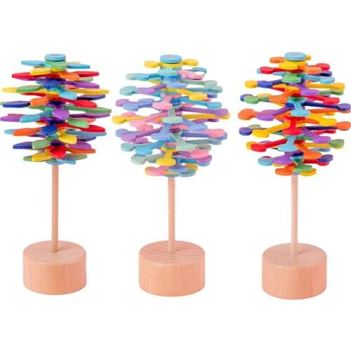 Creative Spiral Spinning Lollipop Rotary Toy Spinning Magic Wand Stress Anxiety Relief Toy Decompression Sensory Stress Reliever