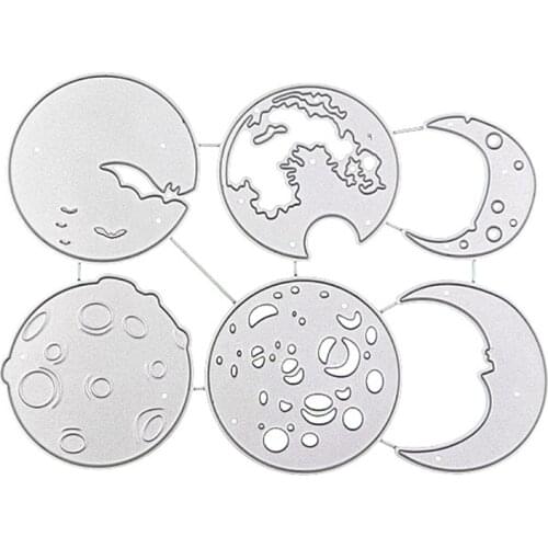 Sun Moon Metal Cutting Dies Stencil Scrapbooking DIY Album Stamp Paper Embossing 95AA