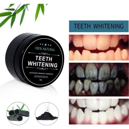 Bamboo Charcoal Teeth Whitening Set Toothpaste Strong Formula Whitening Tooth Powder Toothbrush Blanchiment Dentaire