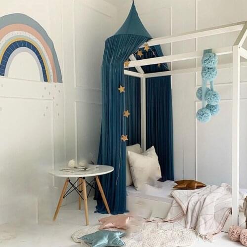 New Summer Baby Bed Chiffon Mosquito Net Hanging Dome Canopy Tent Kids Room Beding Curtain Reading Corner Decoration
