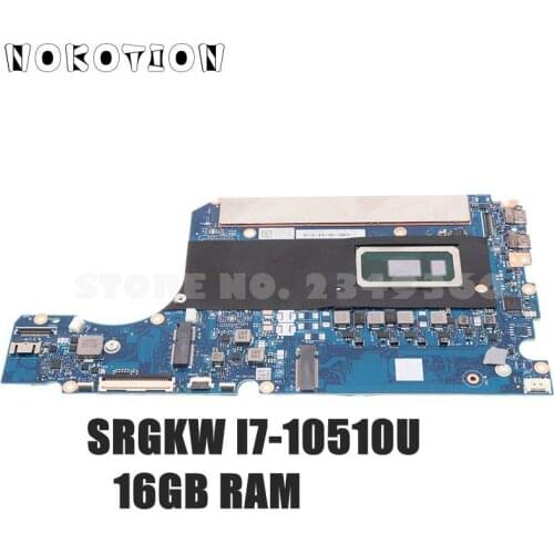 NOKOTION For Lenovo ideapad S540-13IML Laptop Motherboard GS340 NMC571 13.3 inch SRGKW I7-10510U CPU 16GB RAM
