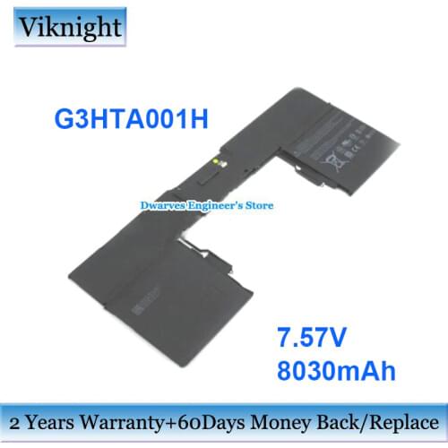 Genuine 7.57v 8030mAh G3HTA001H Laptop Battery For Surface Book 1785 1703 Rechargeable Battery 60.8Wh