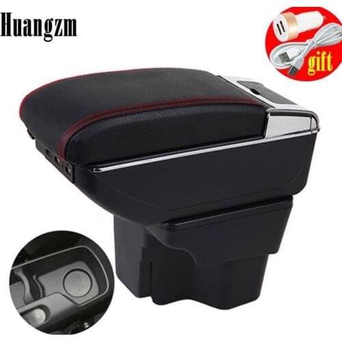 Armrest Box For Kia Rio 3 Armrest Box 2011-2016 Armrest In Car Storage Box For Rio 3 PU Leather
