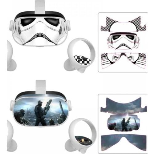 Populor VR Glasses Controllers Sticker Stickers Skin for Oculus Quest 2 Decal Skin Quest 2 VR Controller Headset part hot sale
