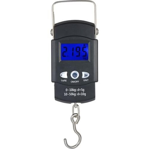 50kg Portable Electronic Scale Travel Luggage Fishing Balance Weighing Tool Outdoor Fishing Accessories Hanging Scale