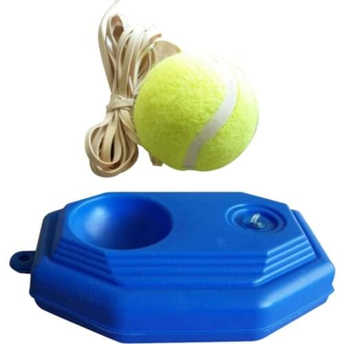 Portable Tennis Trainer Self-training Practice Exercise Ball Base Swing Tool