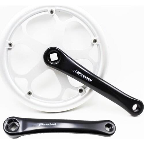 48T 170MM aluminum alloy Road bike Fixed Gear bike folding bicycle Crank Set single Speed large sprocket Bike Crankset