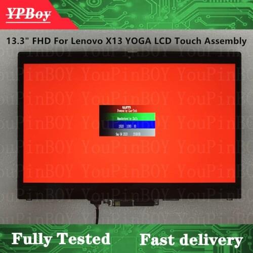 13.3" FHD For Lenovo Thinkpad X13 YOGA LCD LED Touch Screen Display Panel Digitizer Assembly 5M10Y75553 5M10Y75552 5M10Z46585