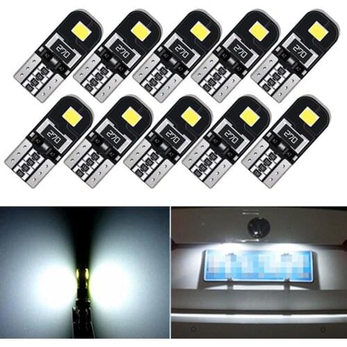 10Pcs W5W T10 LED Canbus Light Bulbs for Geely SC7 MK CK Cross Gleagle SC7 Englon SC3 SC5 SC6 SC7 Panda