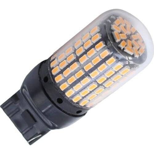 2Pcs Super Bright Canbus T20 7440 W21W Wy21W 144-Smd Reverse Light Turn Signal Light Error Free No Hyper Flash T20 7440 Led Bulb