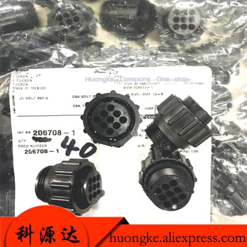 4PCS/LOT 9-pin circular connector connector 206708-1 IN STOCK