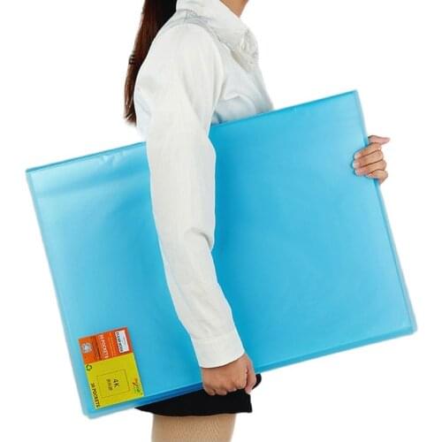 4K Display Book Drawing Presentation Book 30 Transparent Pockets Fancy Candy Color 615*475mm(24.21"*18.70") (1PC)