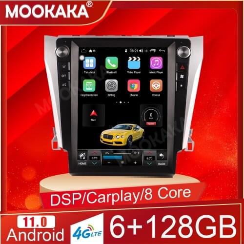 6+128GB Android 11 For Toyota Camry2013-2017 GPS Multimedia Player Head Unit Audio Car Radio Navigtion Tape Recorder Stereo