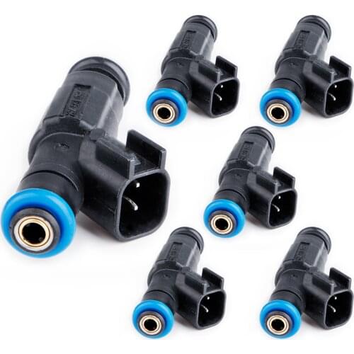 6pcs Fuel Injectors Upgrade Bosch 0280155784 For Jeep Cherokee TJ 4.0L 1999 2000 2001 2002 2003 2004 High Performance