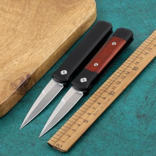 920 folding knife 154CM rosewood +6061-T6 handle kitchen knife outdoor tool survival tactical knife self-defense knife