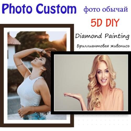 Photo Custom Diamond Painting Cross Stitch Full Square Picture of Rhinestone DIY Diamond Mosaic Diamond Embroidery Sale