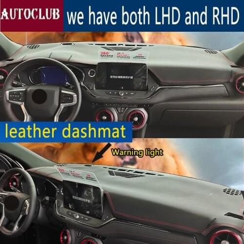 For Chevrolet Blazer SUV holden Blazer 2019 2020 Leather Dashmat Car Styling Covers Dashboard Cover Carpet Accessories custom