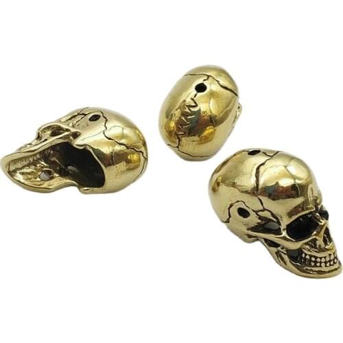 Brass skull pendant steam punk hanger for bag, ncecklace,hat, shoe,clothes,leather decoration diy craft accessories