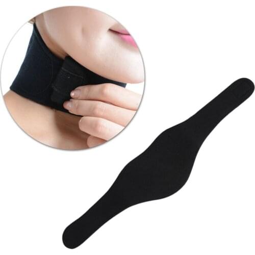 Neck Brace Magnetic Therapy Tourmaline Belt Support Self Heating Neck Support for Pain Relief Migraines (Black)