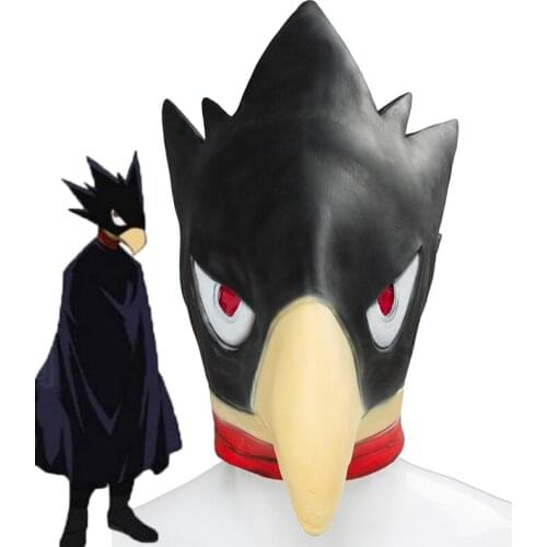 Anime Boku no Hero Academia My Hero Academia Mask Tokoyami Fumikage Cosplay Mask Bird-Head Helmet Cosplay Props