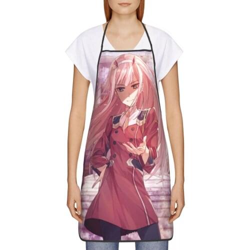 Ero Two Pink Girl 002 Goro Hiro Kitchen oil resistant wreath Anime Cosplay kitchen apron restaurants for Women 72*52cm